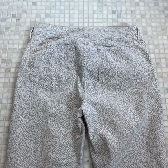 Not Your Daughter Jeans NYDJ Gray Animal Print Straight Jeans - Picture 8 of 10